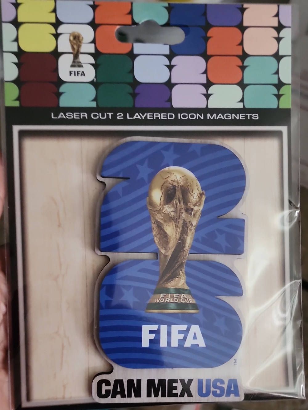 2026 FIFA World Cup Blue Icon Magnet